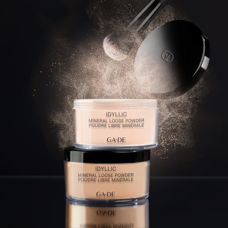 GA-DE Idyllic Mineral Loose Powder - Lightweight Setting Powder Makeup - Provides Antioxidant Protection and Blurs Imperfections - 100 Nude - 0.88 oz - Image 2